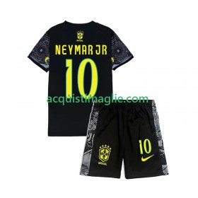 Divisa di Calcio Brasile Neymar JR 10 Cheist the Redeemer Bambino Prima 2024